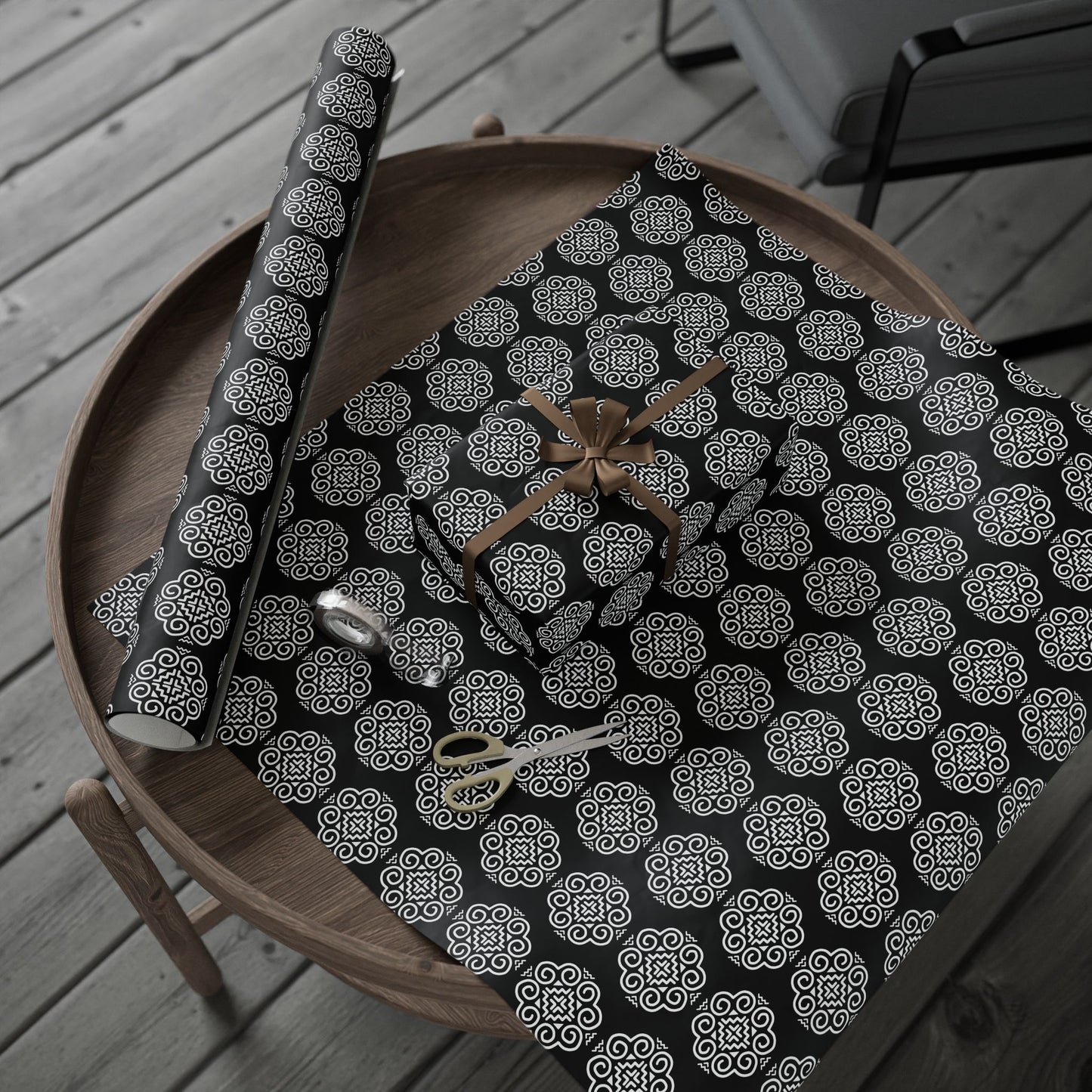 Hmong Wrapping Papers (black & white)