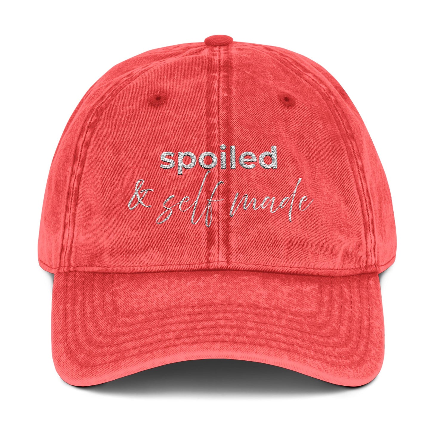 Spoiled & Self Made Vintage Embroidered Cap