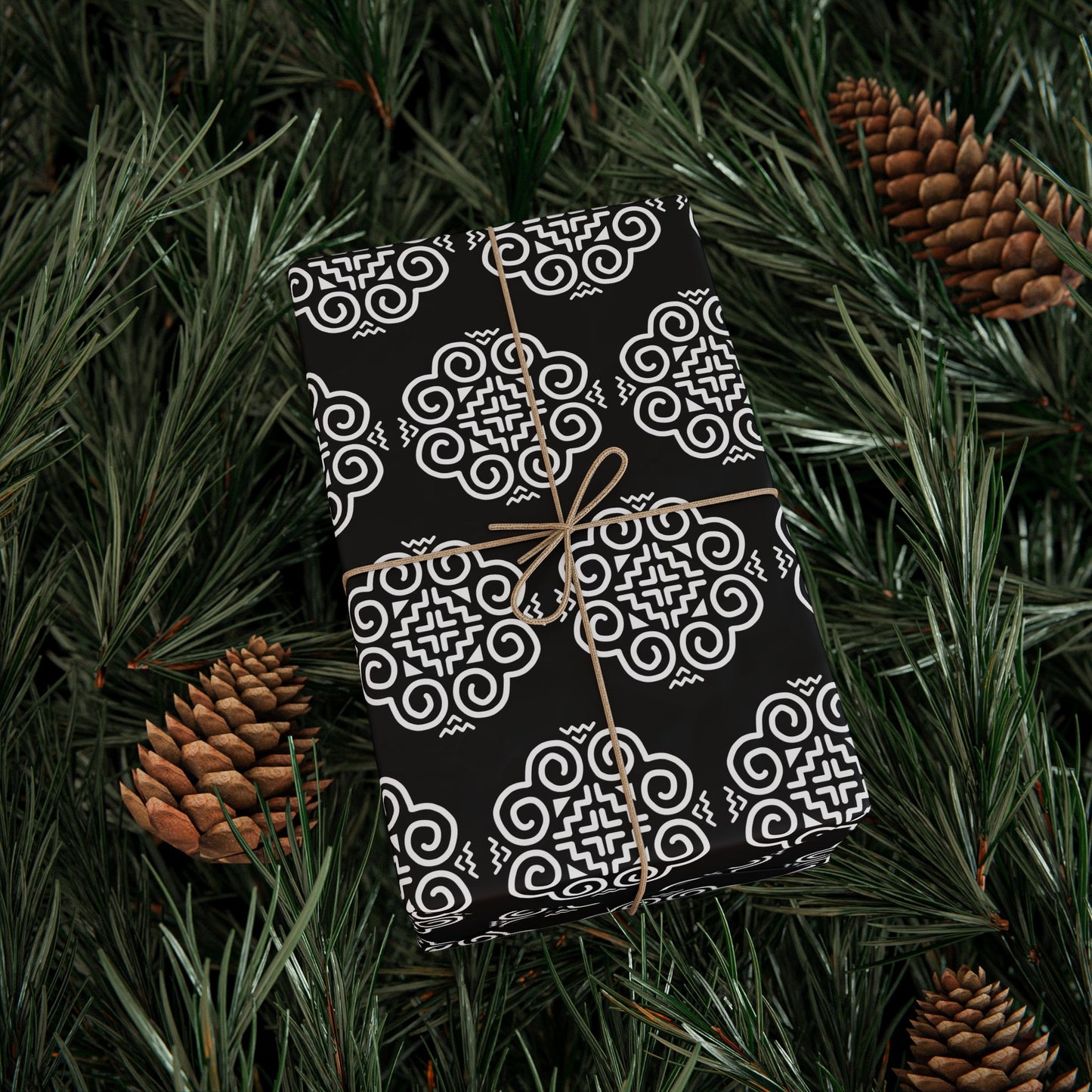 Hmong Wrapping Papers (black & white)