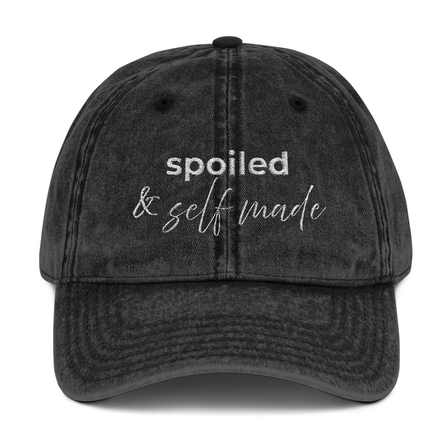 Spoiled & Self Made Vintage Embroidered Cap