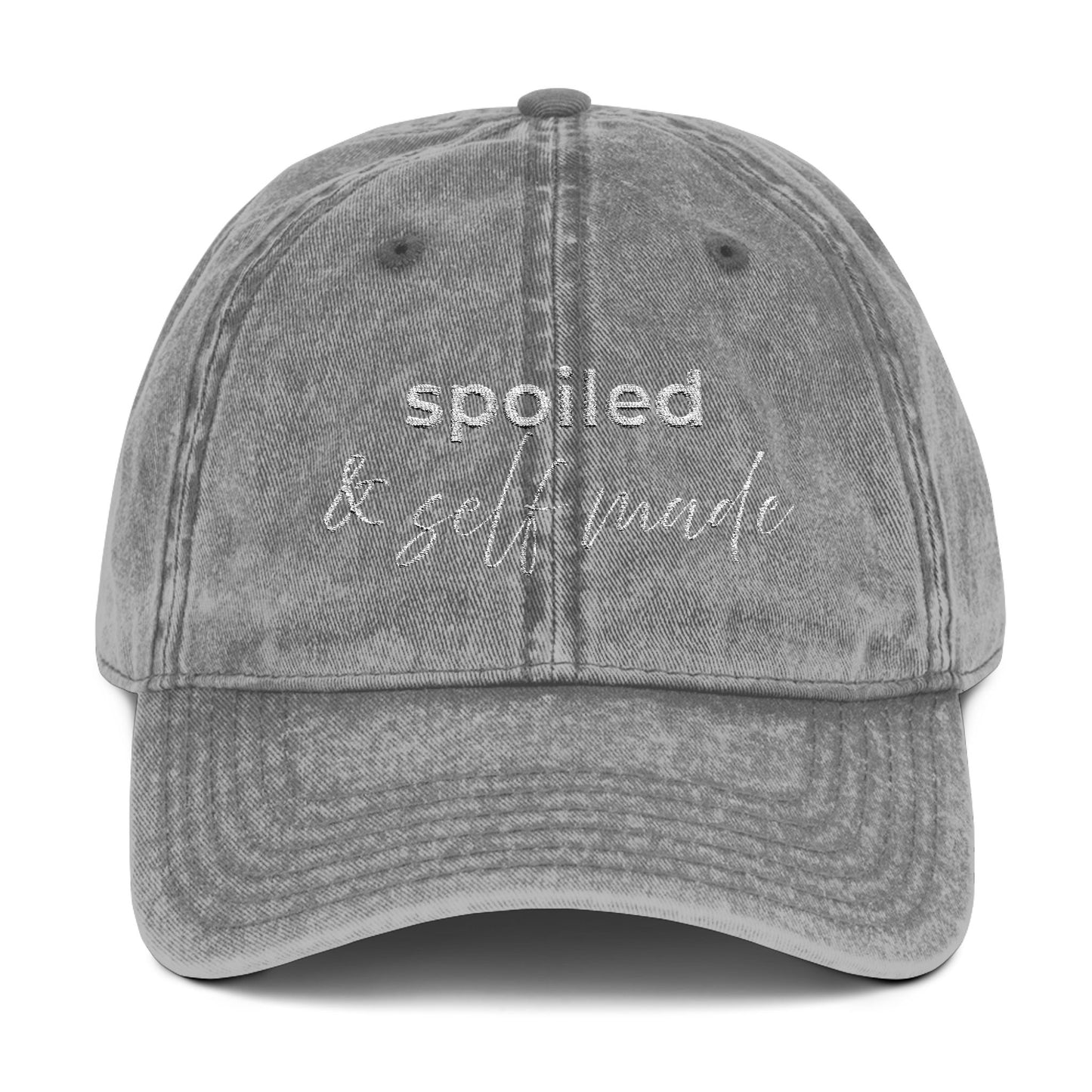 Spoiled & Self Made Vintage Embroidered Cap