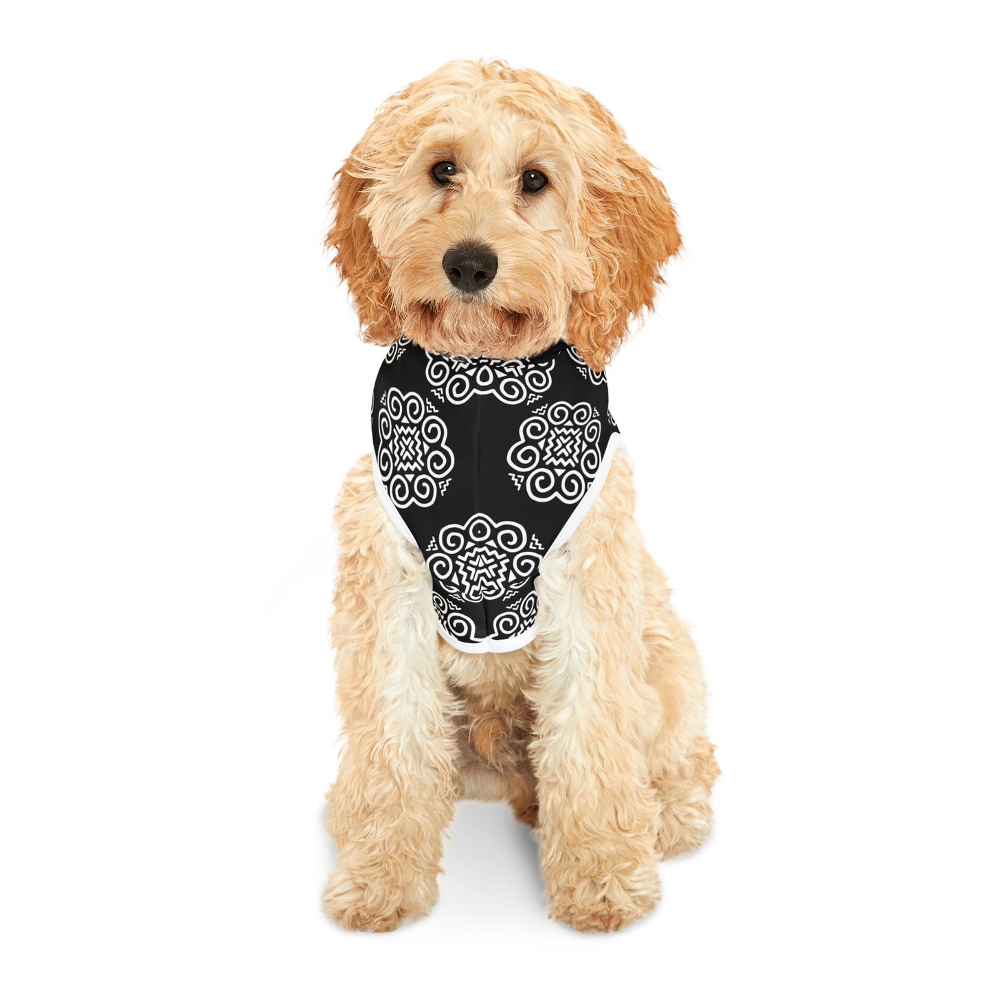 Hmong Pet Hoodie (black & white)