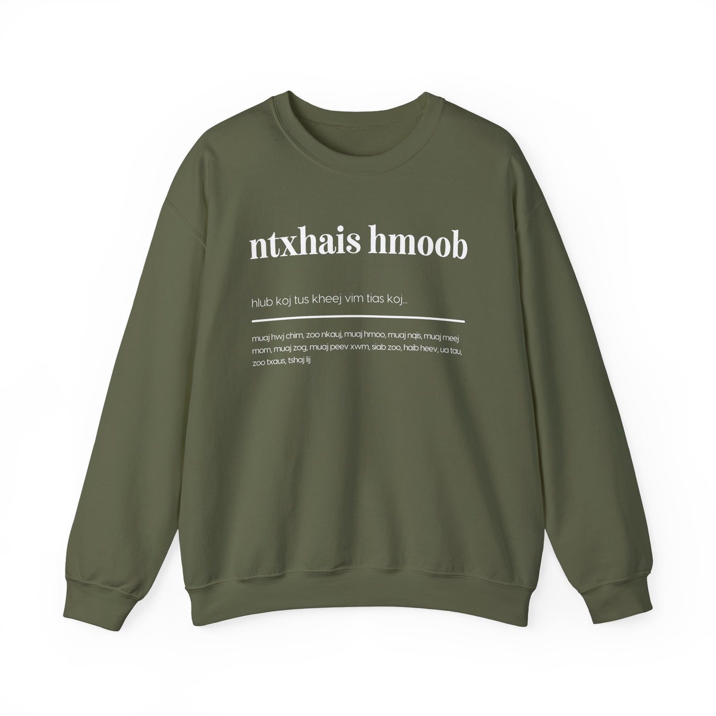 Ntxhais Hmoob Crewneck Sweatshirt