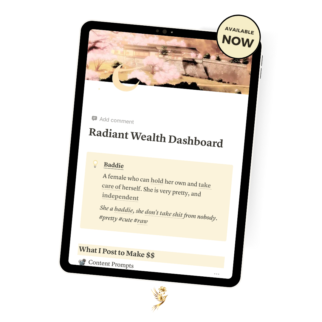Radiant Wealth Notion Template
