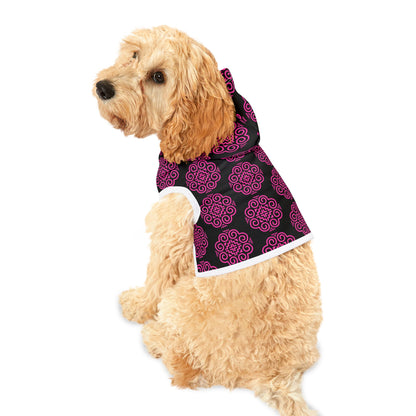 Hmong Pet Hoodie (black & pink)