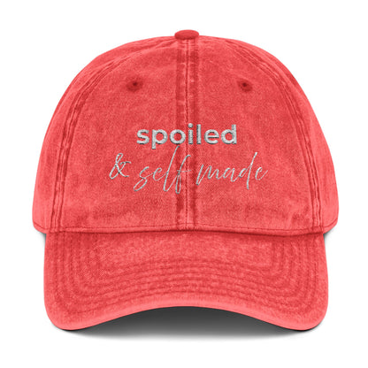 Spoiled & Self Made Vintage Embroidered Cap