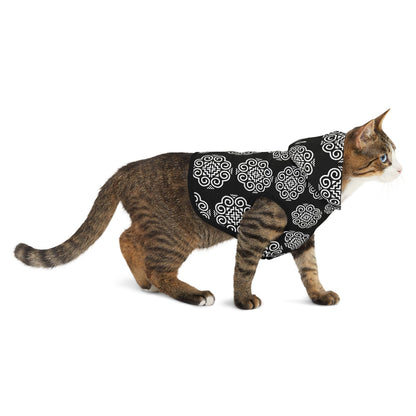 Hmong Pet Hoodie (black & white)