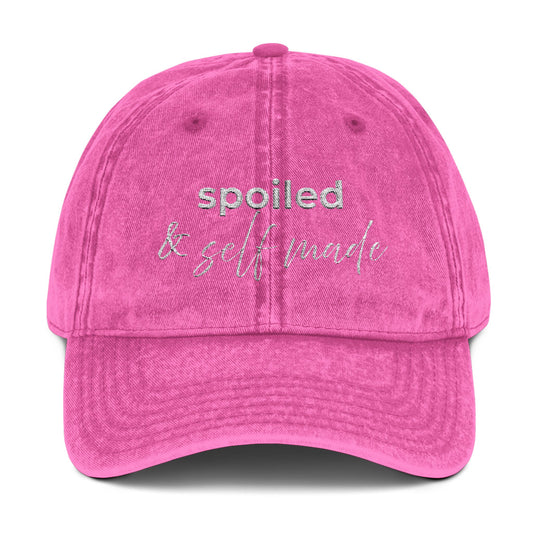 Spoiled & Self Made Vintage Embroidered Cap