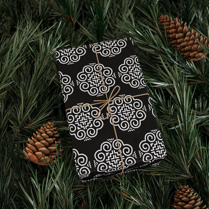 Hmong Wrapping Papers (black & white)