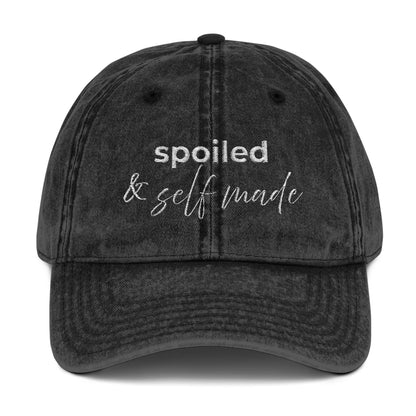 Spoiled & Self Made Vintage Embroidered Cap