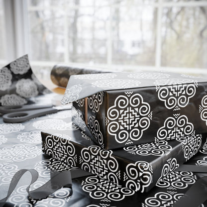 Hmong Wrapping Papers (black & white)