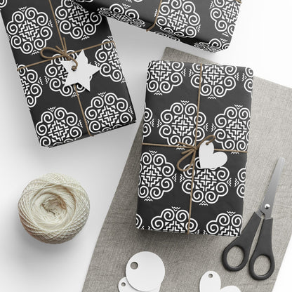 Hmong Wrapping Papers (black & white)