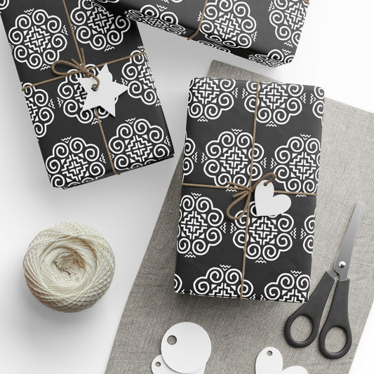 Hmong Wrapping Papers (black & white)