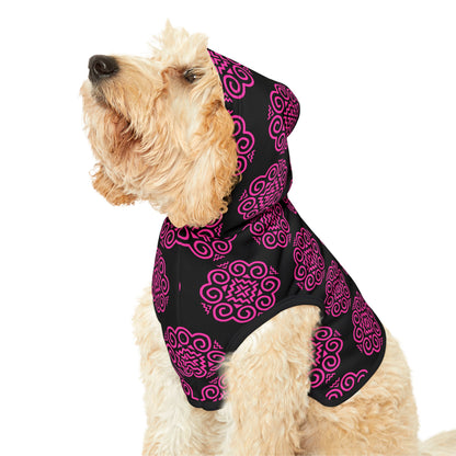 Hmong Pet Hoodie (black & pink)
